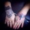 mandala hand tattoo
