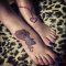 foot tattoo for girl